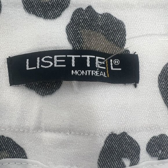 Lisette L Montreal Leopard Print Stretch Pants Gray White 14 - Picture 7 of 16